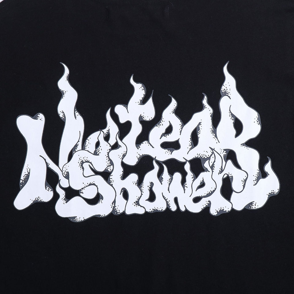 OFF-WHITE "No Fear" Flame Gothic Graphic T-Shirt