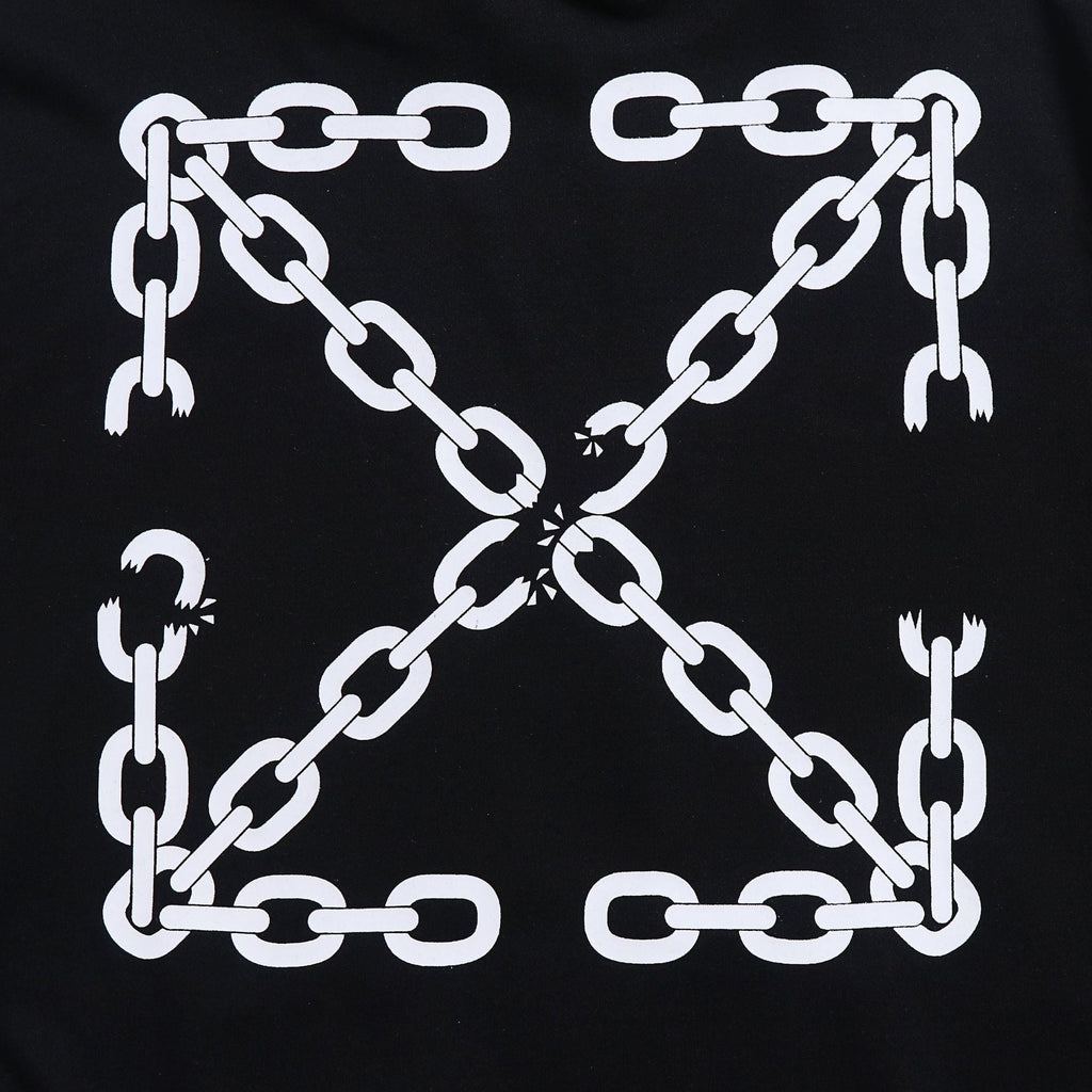 Off-White Chain Arrow Hoodie – Pullover Fleece