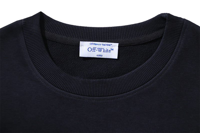 Off-White Logo Cotton Crewneck Sweatshirt