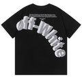 Off-White 3D Letter Pattern T-Shirt — Black / White