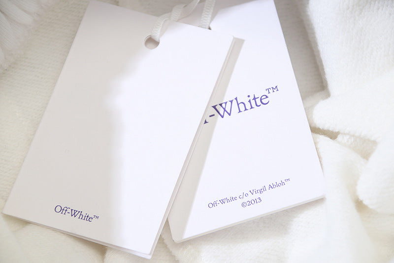 OFF-WHITE "Blur Arrow" Motion Graphic Cotton Sweatshorts