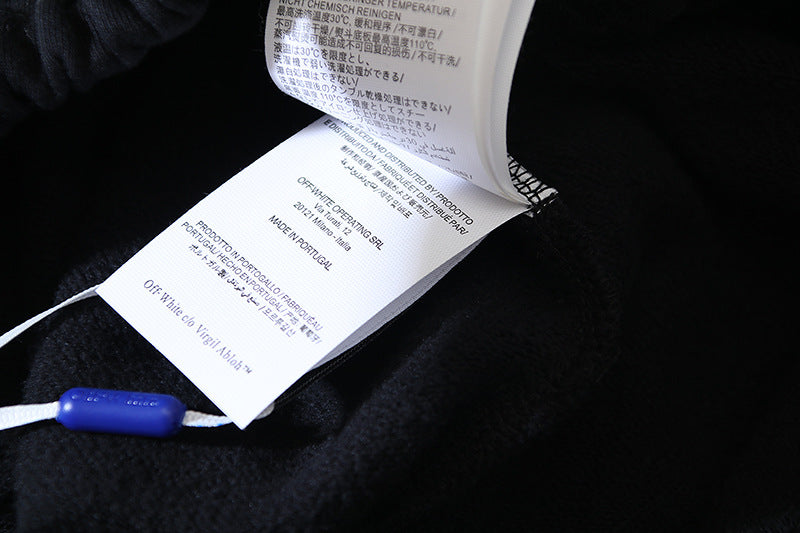 OFF-WHITE "Caravaggio Angel" Renaissance Graphic Cotton Sweatshorts