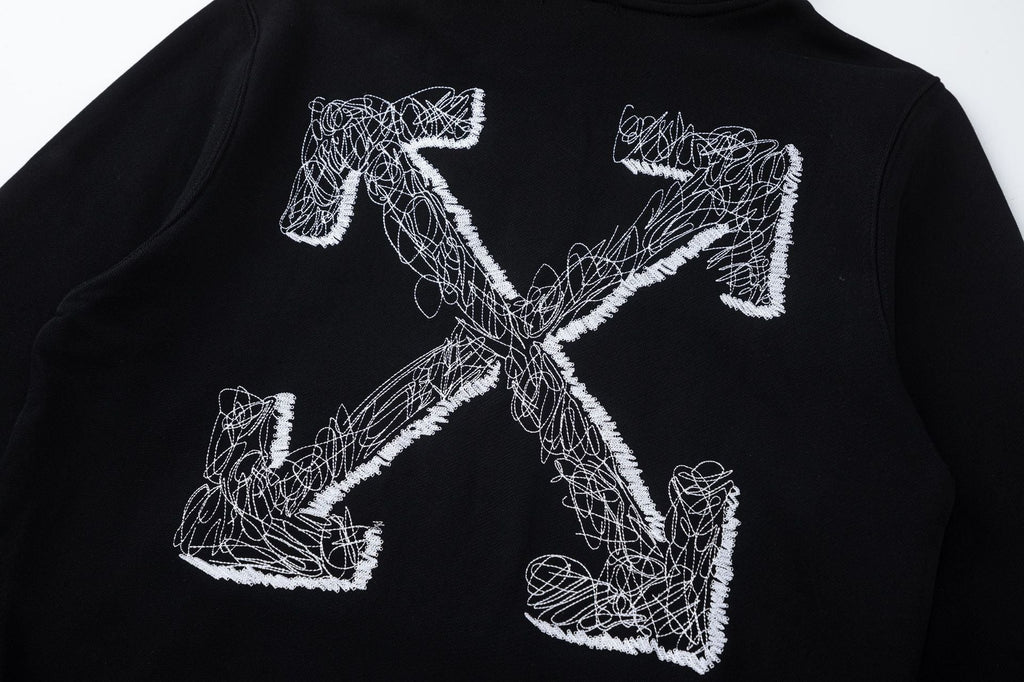 OFF-WHITE Brick Logo Arrows Hoodie