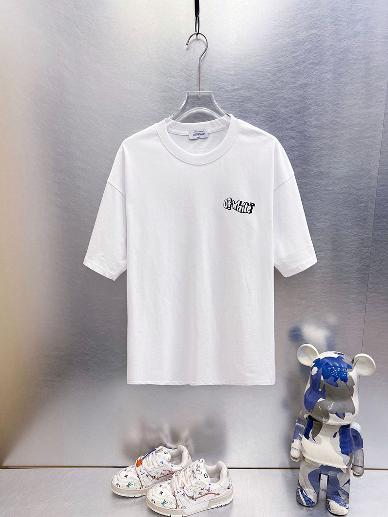 Off-White Arrow Print T-Shirt — Grey / White / Black