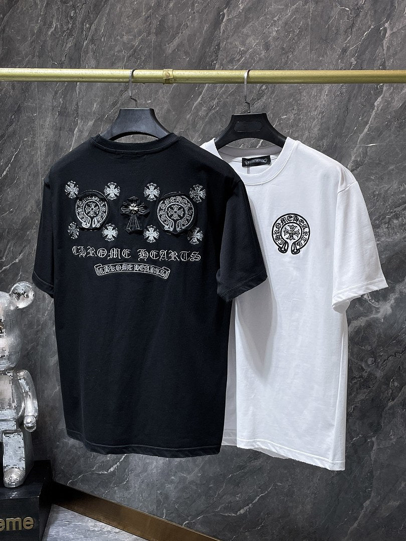 Chrome Hearts Graphic T-Shirt – Black Vintage Wash Cotton Tee